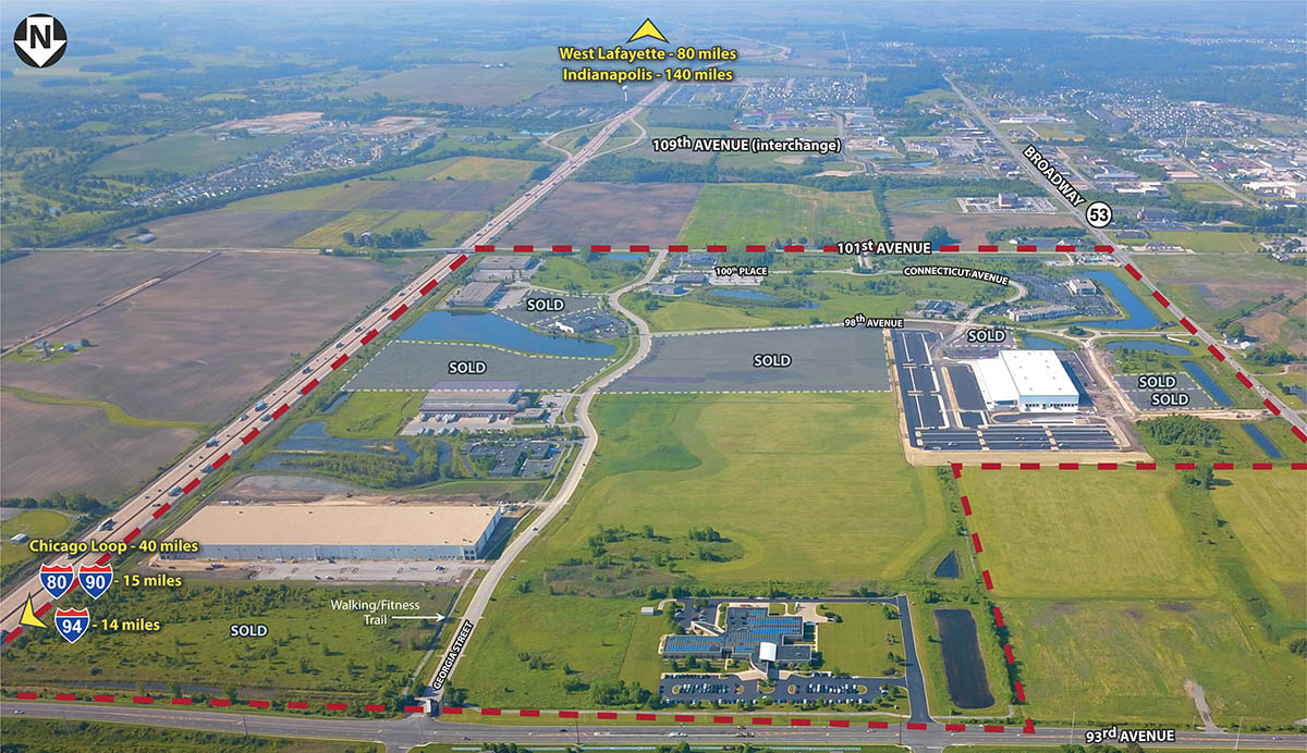 Land sales abound in Merrillville business park Holladay Properties